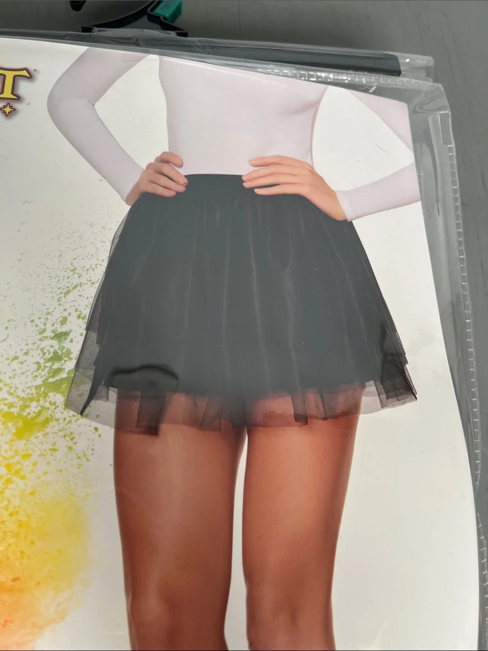 Spirit Black Tulle Skirt - Short Layered Circle Skirt Halloween Costume